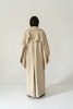 K M by L A N G E Kozhukh Deconstructed Wild Silk Oversize Coat - Thumbnail 8