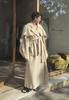 K M by L A N G E Kozhukh Deconstructed Wild Silk Oversize Coat - Thumbnail 11
