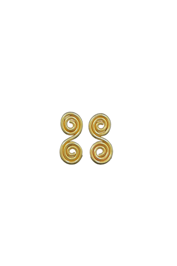 Meg Double Swirl Stud Earrings