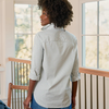Frank & Eileen Eileen Shirt - Army Green Stripe - Thumbnail 2