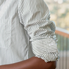 Frank & Eileen Eileen Shirt - Army Green Stripe - Thumbnail 3
