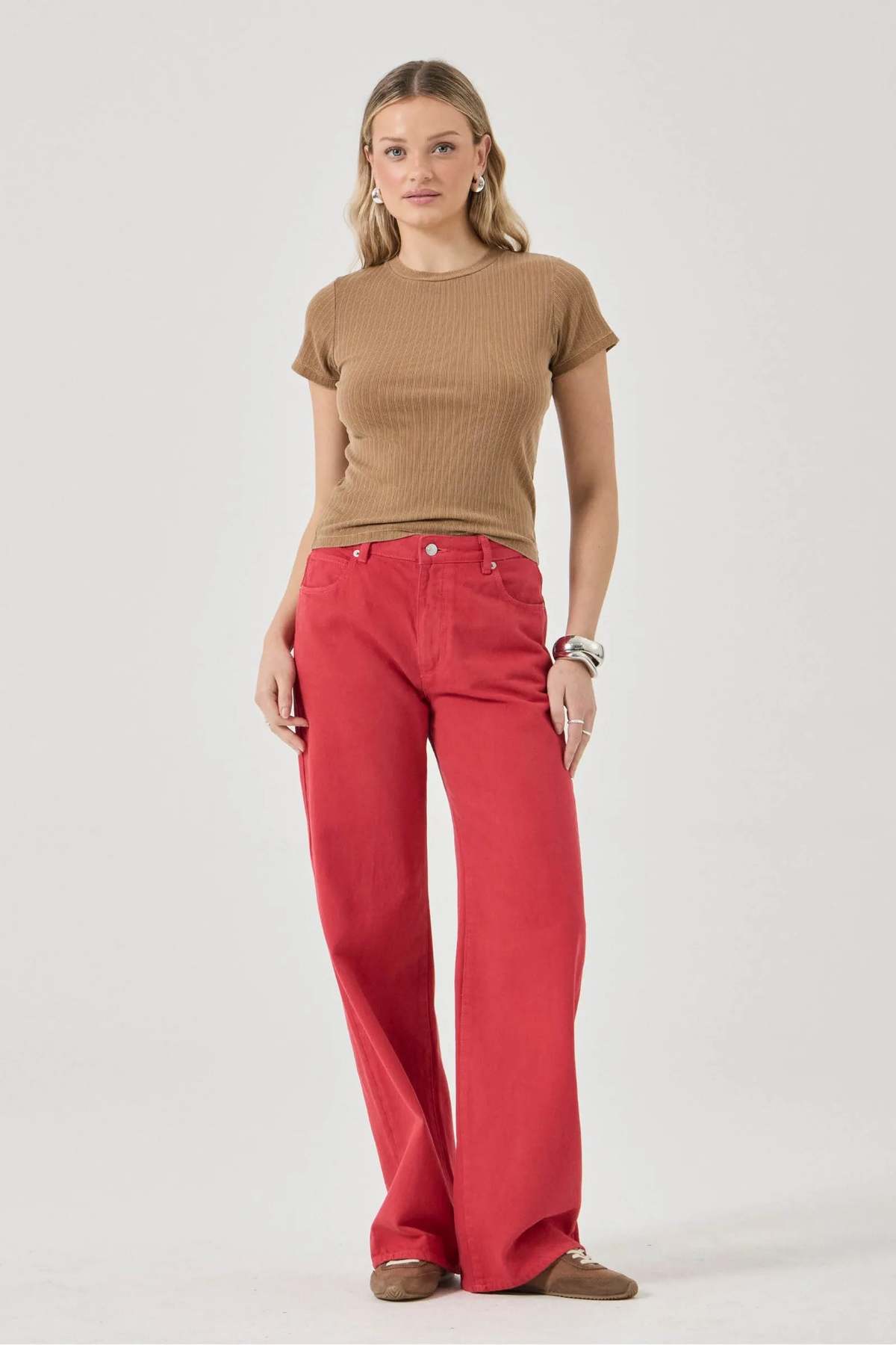 Rollas Kate Baggy Jeans - Candy - Image 4 of 8
