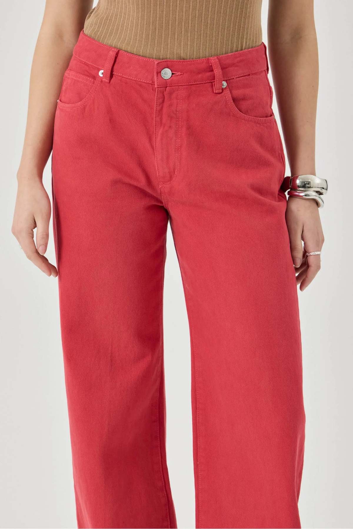 Rollas Kate Baggy Jeans - Candy - Image 7 of 8