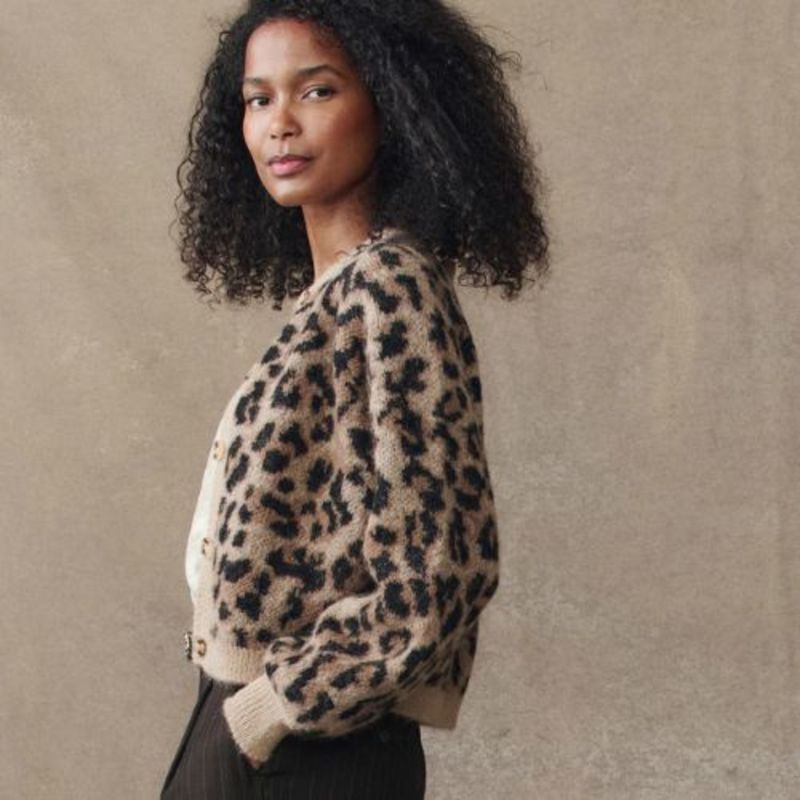The Great. Windsor Cardigan - Leopard