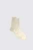 Maria La Rosa Ribbed Laminated Socks - Platino - Thumbnail 1