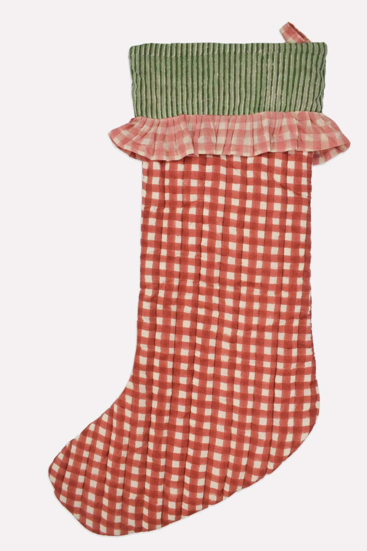 Yonder Gingham Ginger Christmas Stocking - Image 1 of 3