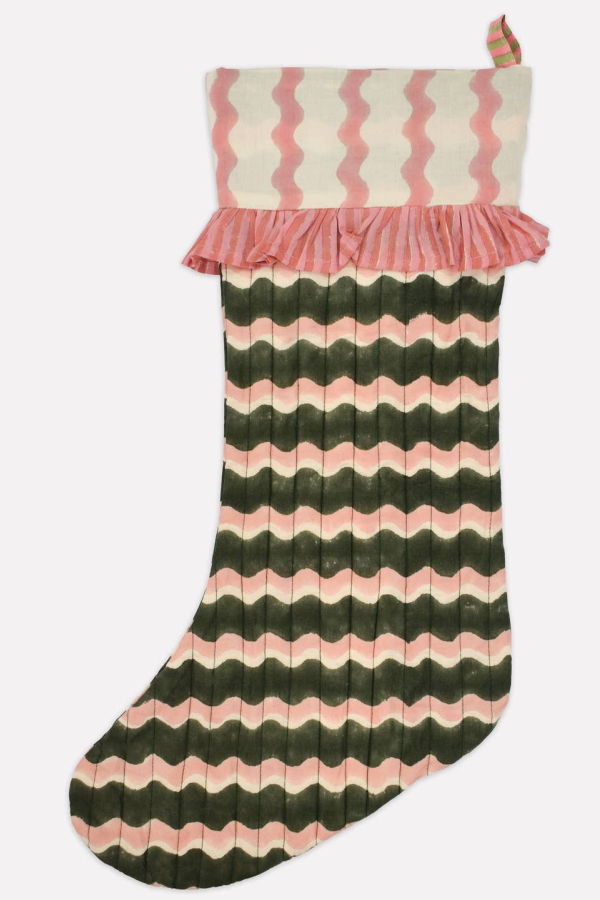 Yonder Whirly Fern Christmas Stocking