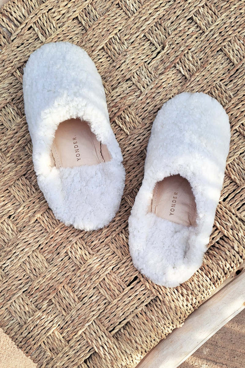Yonder Sheepskin Babouche Slippers