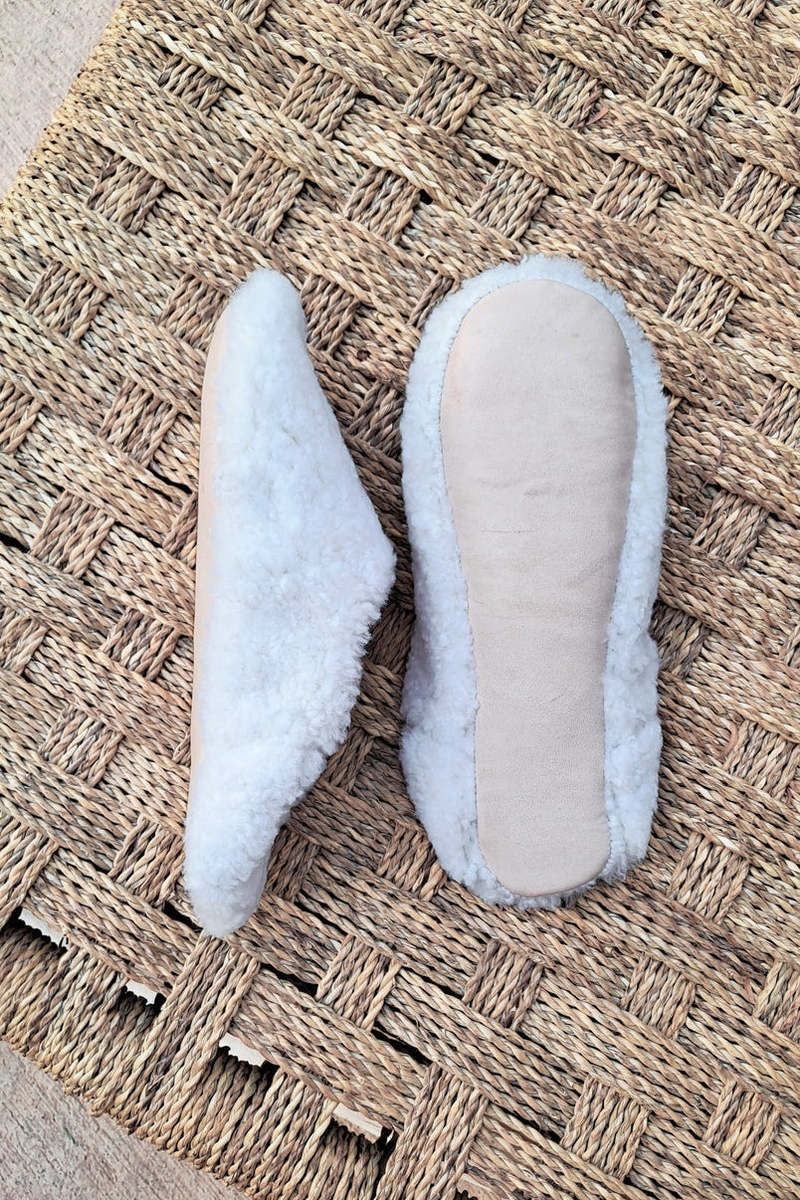 Yonder Sheepskin Babouche Slippers
