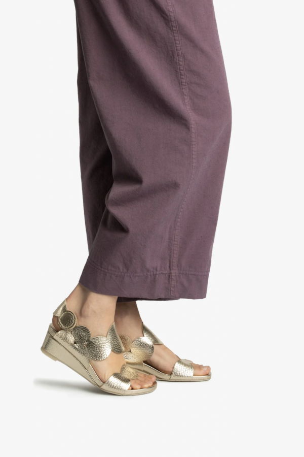 Pedro Garcia Wamil Wedge Sandals - Platino Cervo