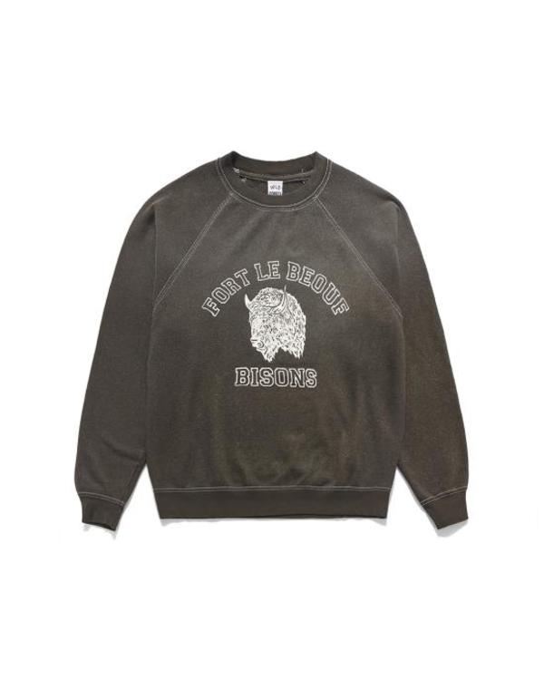WILD DONKEY Long Sleeve Tee Top - Faded Black
