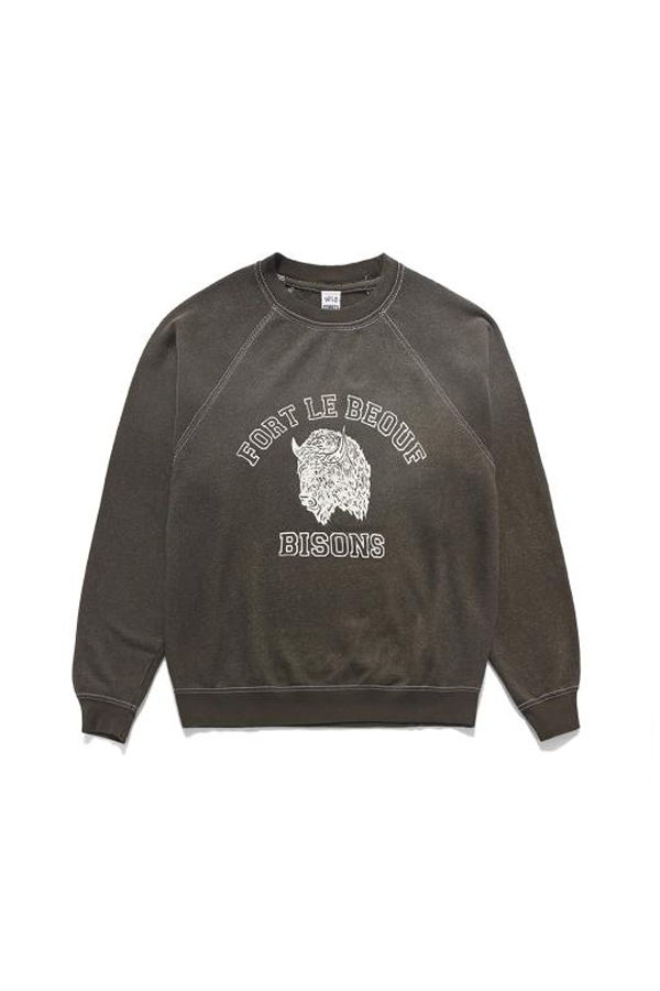 WILD DONKEY Long Sleeve Tee Top - Faded Black