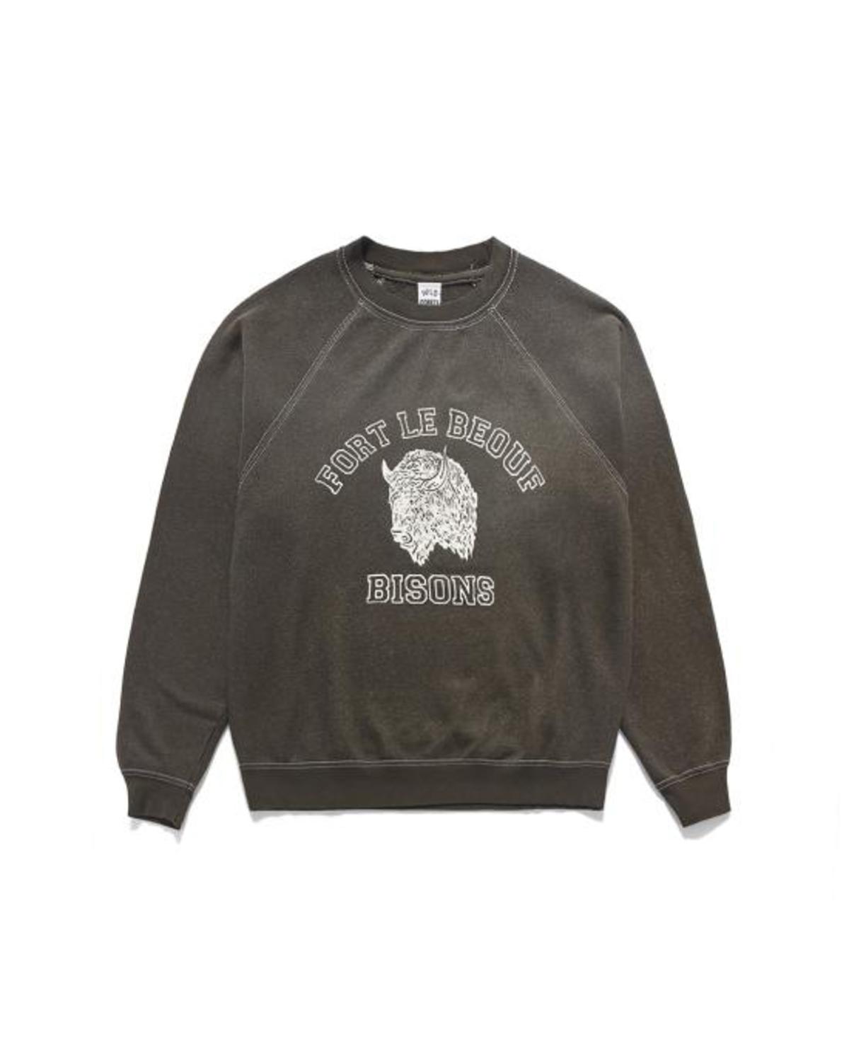 WILD DONKEY Long Sleeve Tee Top - Faded Black - Image 1 of 1