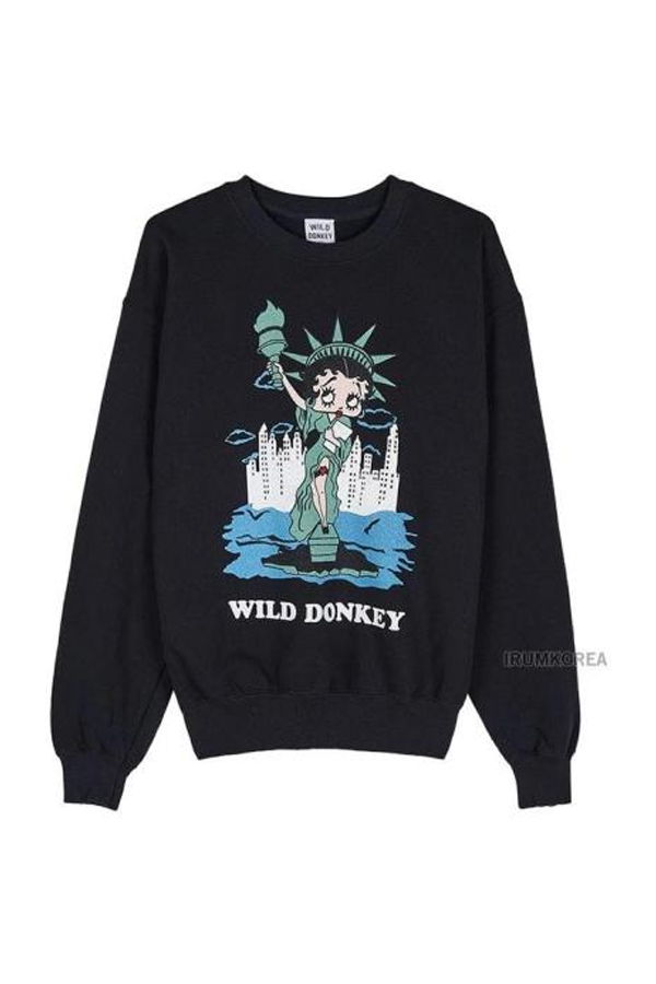 WILD DONKEY Long Sleeve Tee - Black