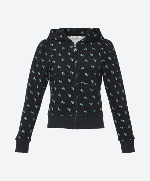 Sandy Liang Hoodie - Navy Evil Floral