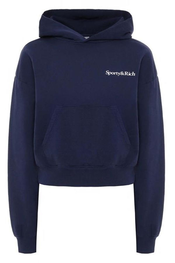 SPORTY & RICH ST074602006BL1063902 Hoodie - Dark Navy