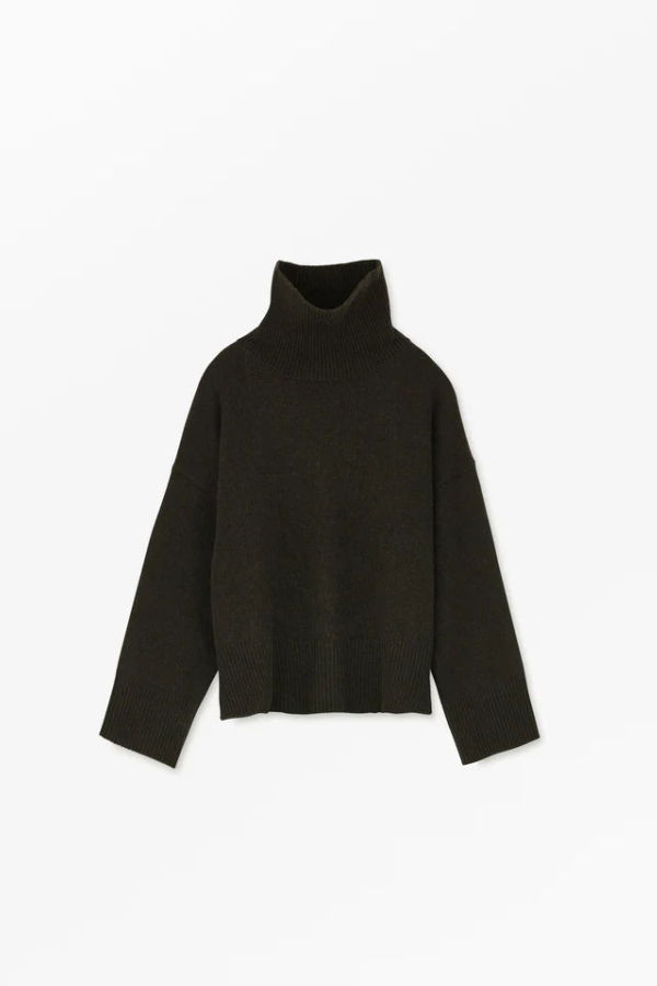 Skall Silene T Neck Sweater - Deep Brown