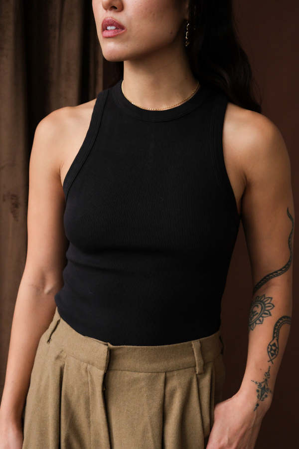 soldout.nyc Not So Basic Tank Top - Black | Garmentory