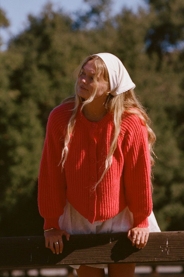 Merritt Charles Riley Sweater - Bright Red