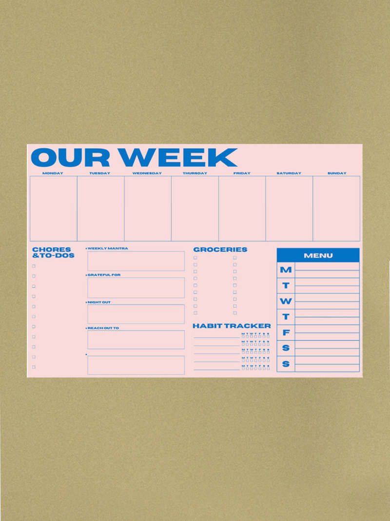 Snderhaus Our Week Planner Pad