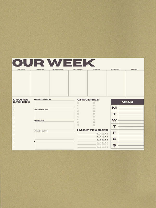 Snderhaus Our Week Planner Pad