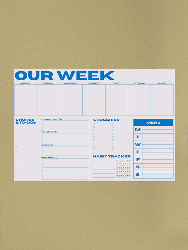 Snderhaus Our Week Planner Pad