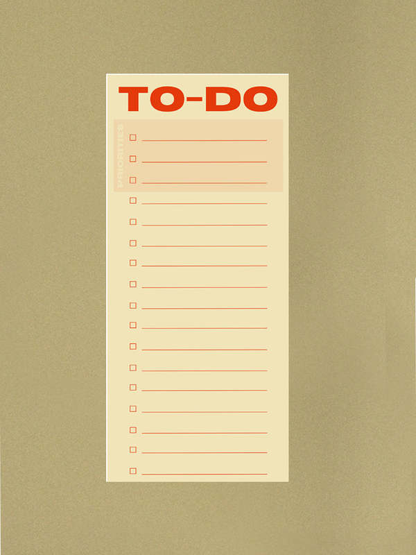 Snderhaus To-do List Pad