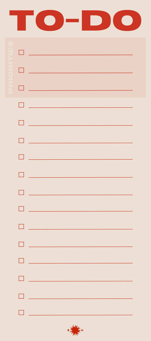 Snderhaus To-do List Pad
