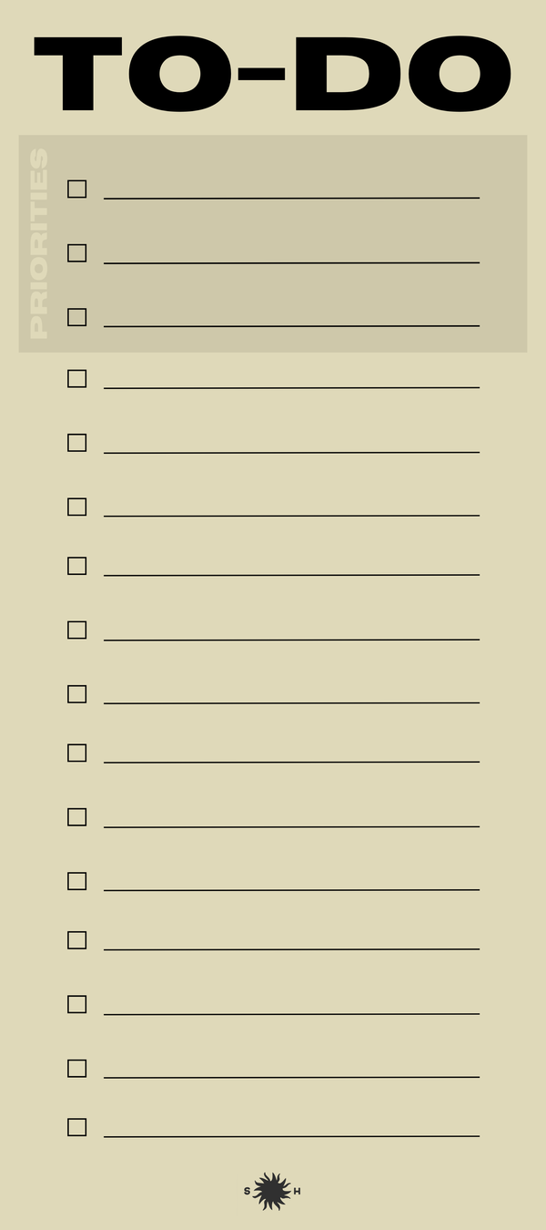 Snderhaus To-do List Pad