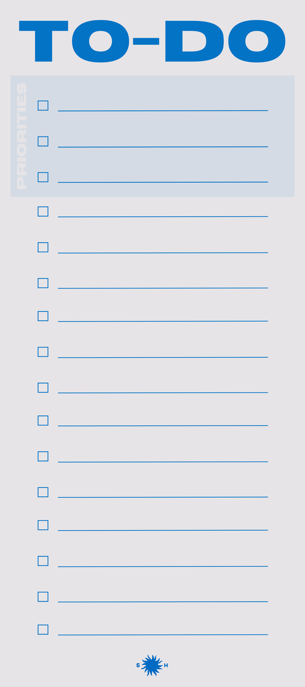 Snderhaus To-do List Pad