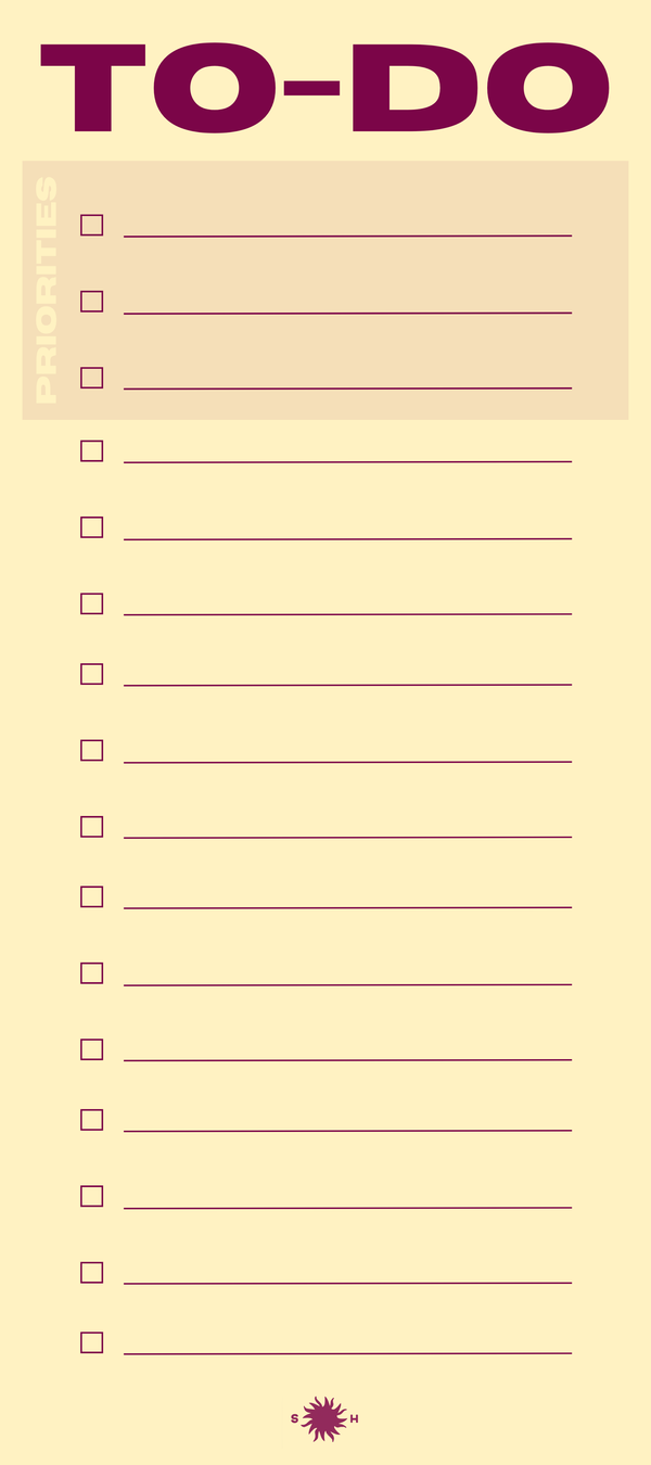 Snderhaus To-do List Pad