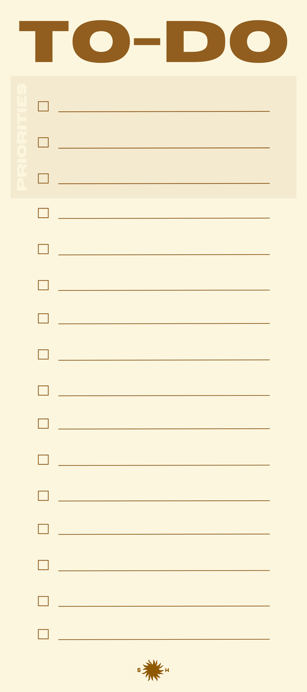 Snderhaus To-do List Pad