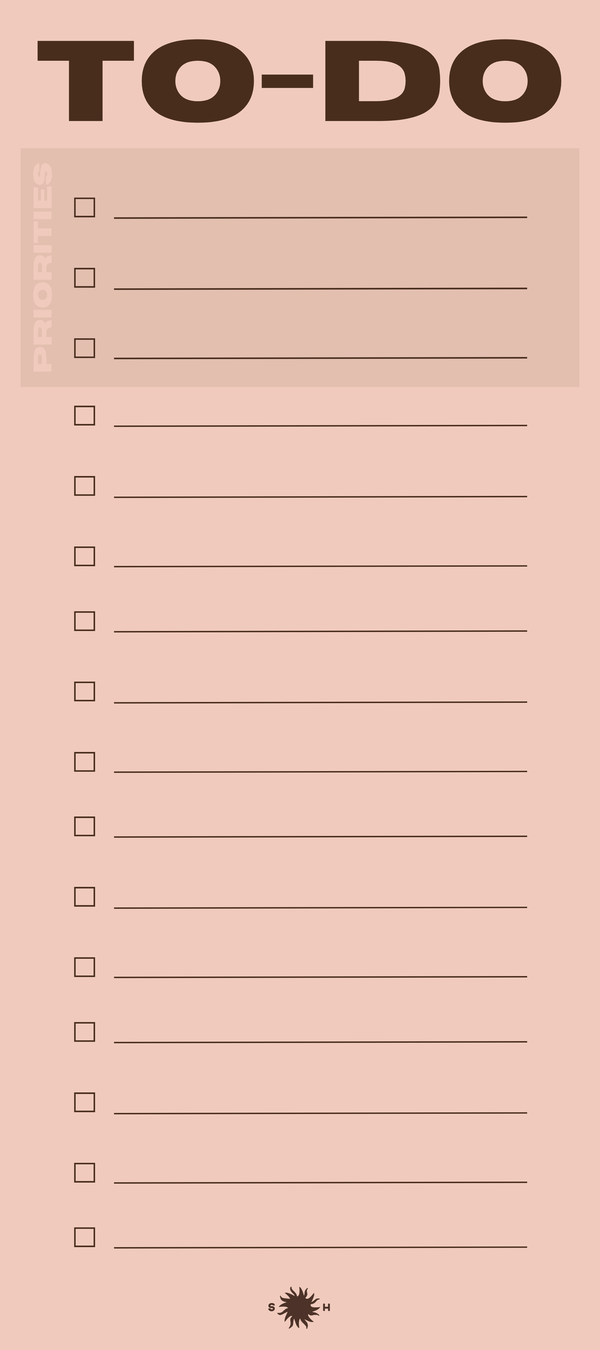 Snderhaus To-do List Pad