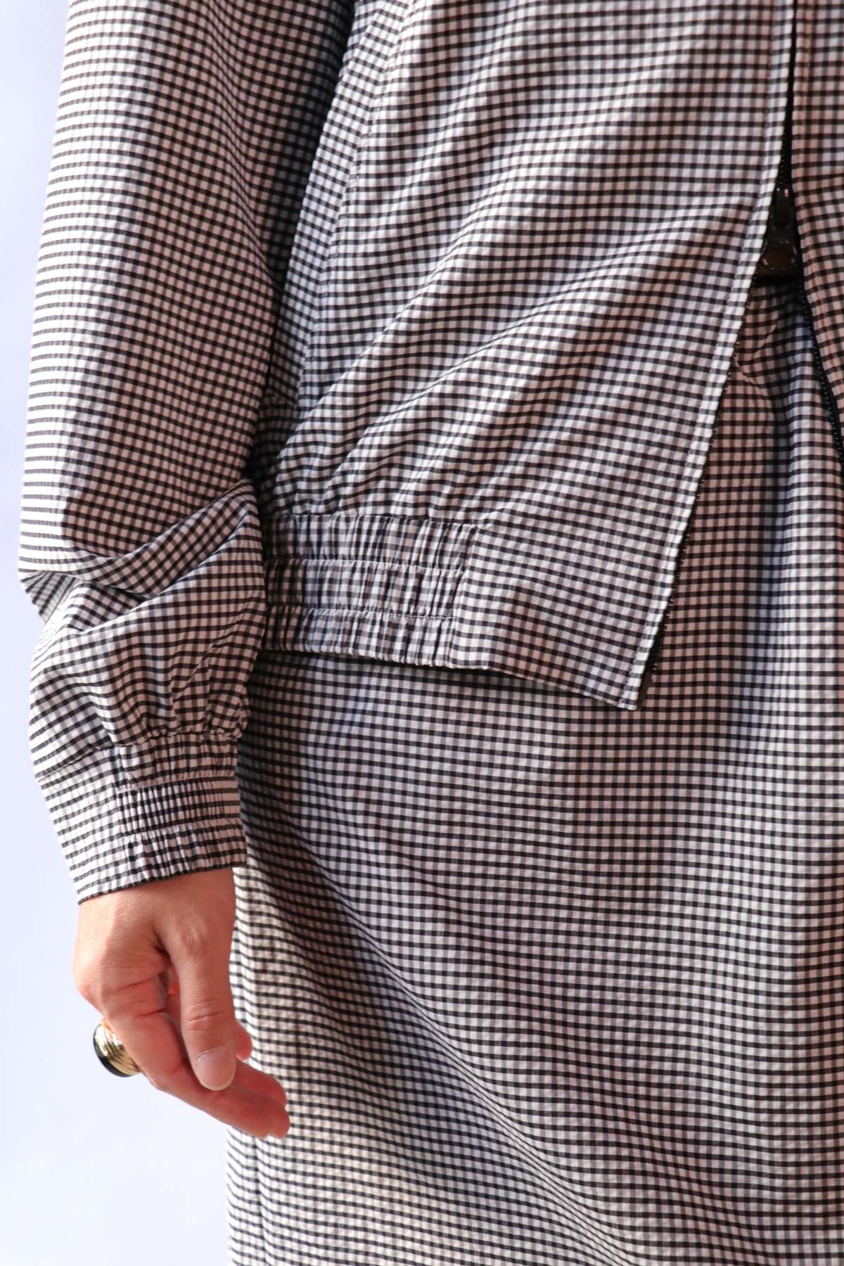 Tibi Tech Gingham Slip Skirt - Image 6 of 6