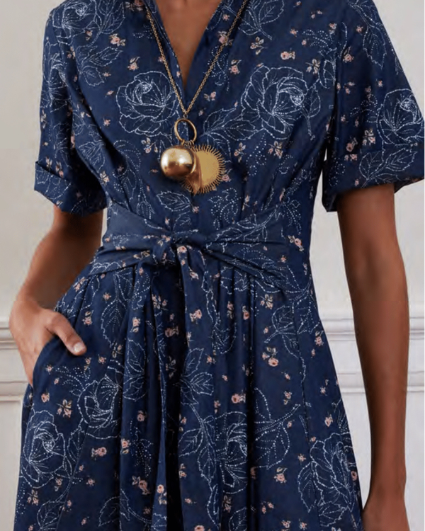 bridal shower blue dress Jane Summers Zoey Blue & White Strapless Midi Bridal Shower & Wedding Guest Dress 2 / Blue Print , female , adult main image 1