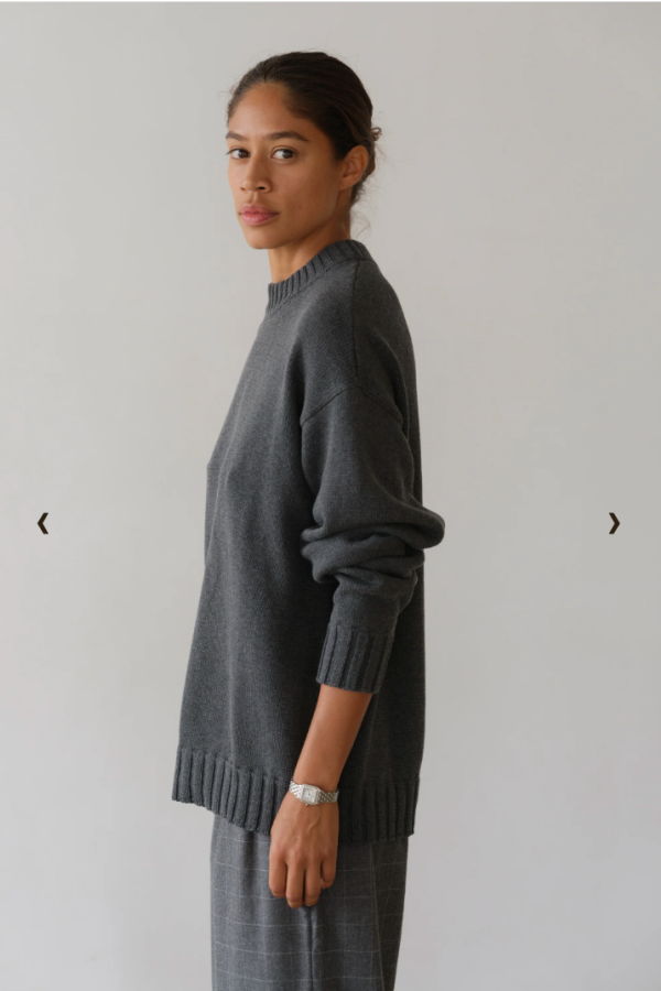 Donni. Cotton Cashmere Crewneck Sweater