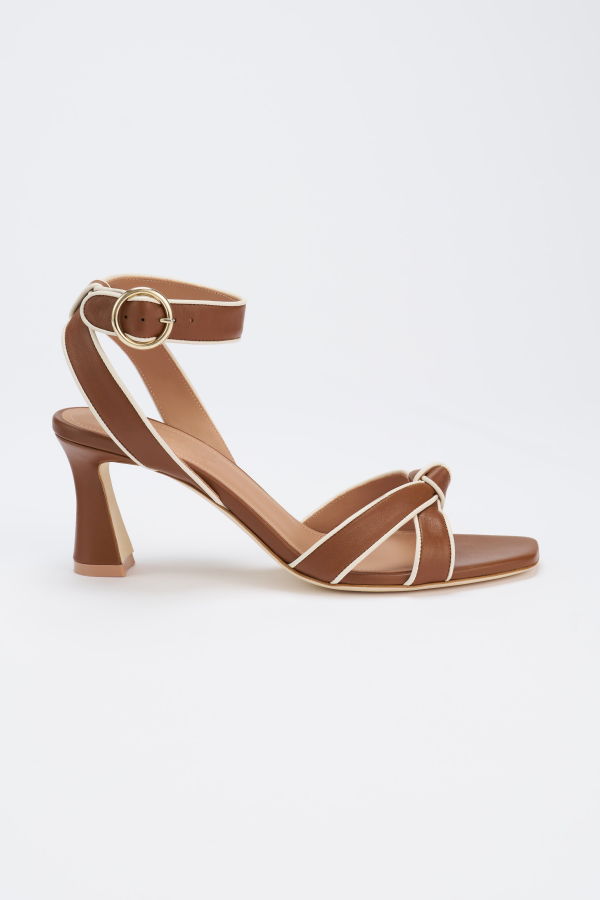 Malone Souliers Rudi 70 Sandal - Oak/Cream