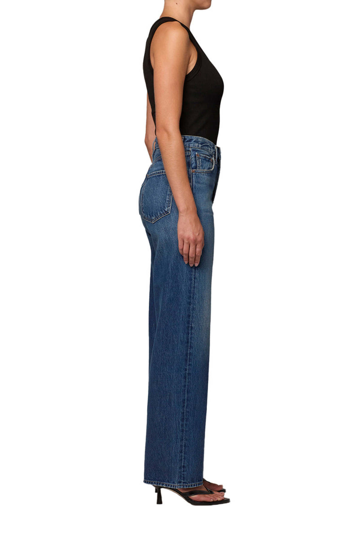 AGOLDE Ren Jean High Rise Wide Leg 32" Jeans - Image 9 of 10