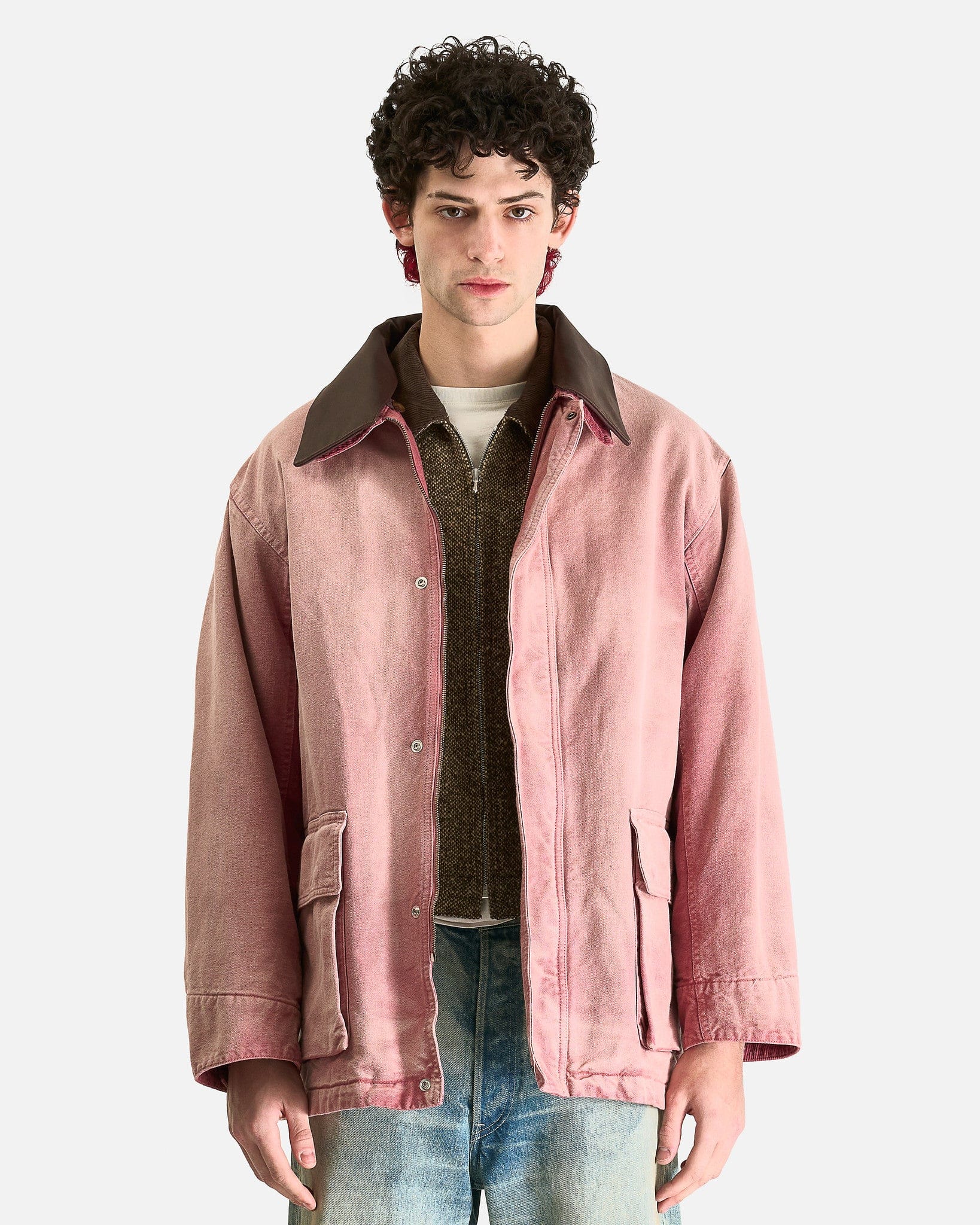 Auralee Dyed Organic Cotton Duck Blouson | Garmentory