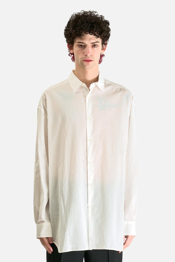 Ann Demeulemeester Hoder High Comfort Long Shirt - Natural White
