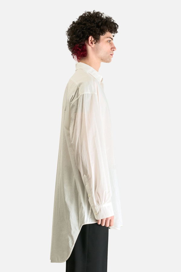 Ann Demeulemeester Hoder High Comfort Long Shirt - Natural White