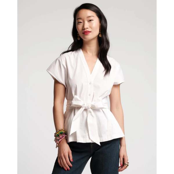 Frances Valentine Eve Top - White