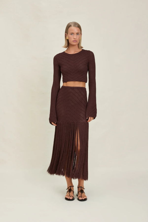Devon Windsor Enda Skirt - Mahogany