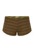 CIAO CIAO Brown Multi Striper Hot Pant Shorts - Brown Multi Stripe - Thumbnail 2