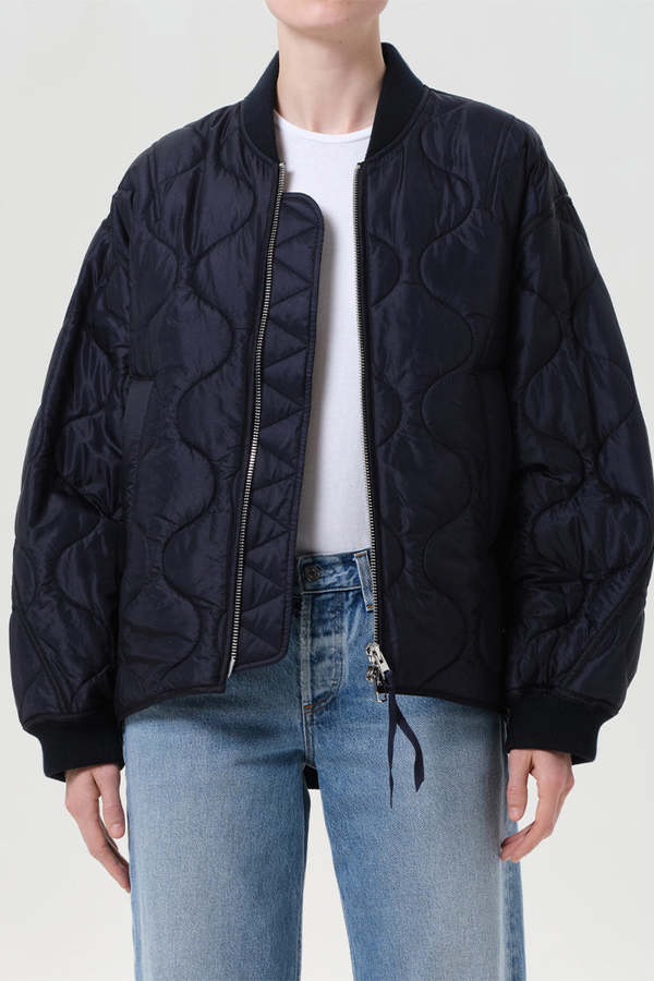 AGOLDE Isla Quilted Jacket - Ink AGOLDE Isla Quilted Jacket - Ink