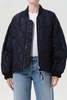 AGOLDE Isla Quilted Jacket - Ink - Thumbnail 1