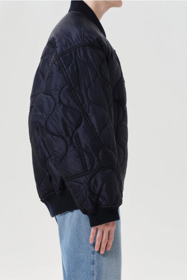 AGOLDE Isla Quilted Jacket - Ink