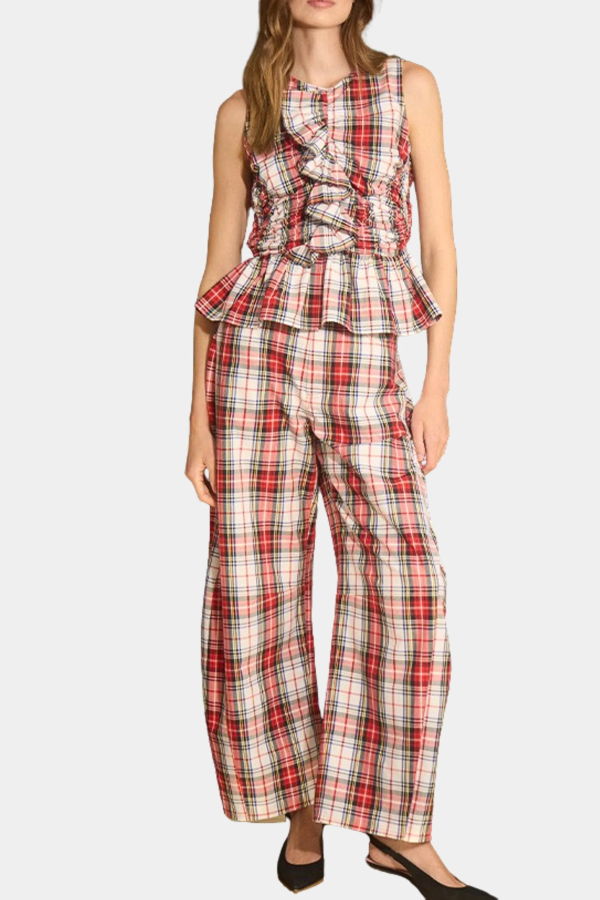 Hunter Bell Mabel Pant in Carlyle Plaid Pants