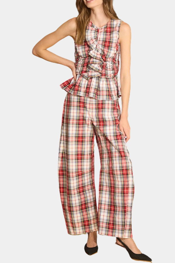 Hunter Bell Mabel Pant in Carlyle Plaid Pants