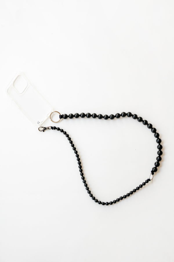 Ina Seifart Long  Handykette Phone Double Chain - Black/Black